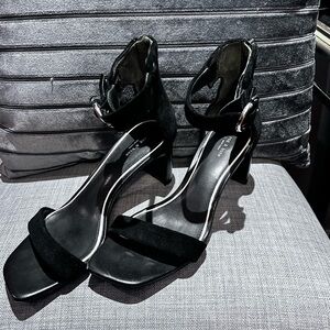 Rag & Bone Ellis Sandal High Heel Black Suede Size 37 !!